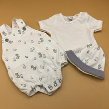 Load image into Gallery viewer, Baby Boy&#39;s or Girl&#39;s Premature Baby Tiny Baby Outfit-White &amp; Grey - 7909