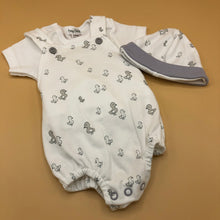 Load image into Gallery viewer, Baby Boy&#39;s or Girl&#39;s Premature Baby Tiny Baby Outfit-White &amp; Grey - 7909