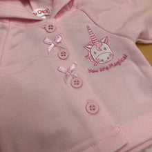 Load image into Gallery viewer, Premature Preemie Prem Tiny Baby Girl&#39;s 2 Piece Outfit - Pink Unicorns 0882