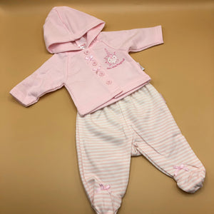 Premature Preemie Prem Tiny Baby Girl's 2 Piece Outfit - Pink Unicorns 0882