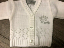 Load image into Gallery viewer, Tiny Baby or Premature baby cardigan in White