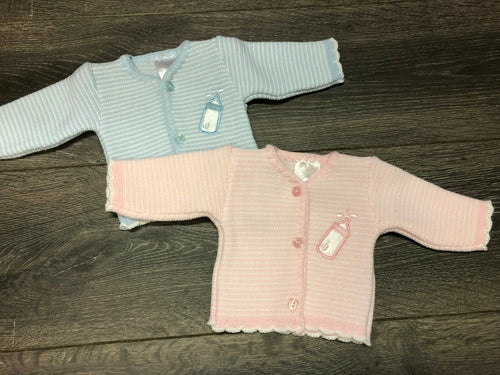 Tiny Baby or Premature Baby Girl's Cardigan