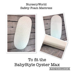 Replacement Safety Foam Pram Mattress Fits Oyster Oyster 2 or Oyster Max Carrycot Pram