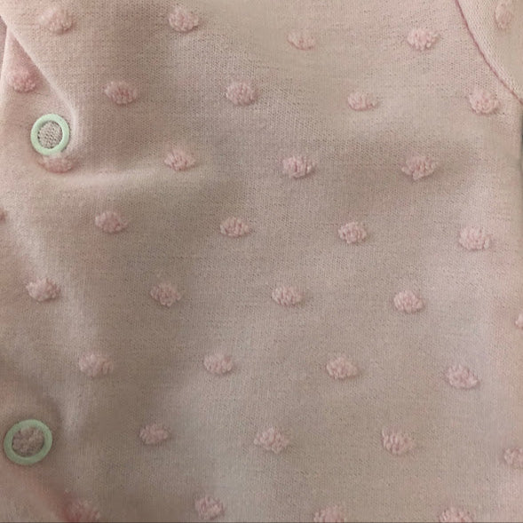 Tiny Baby Premature Baby pink sleep suit with dimples - 0511