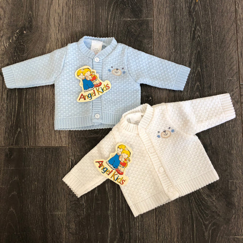 Tiny Baby or Premature Baby Cardigans Blue or White 3-5LBS 5-8 LBS