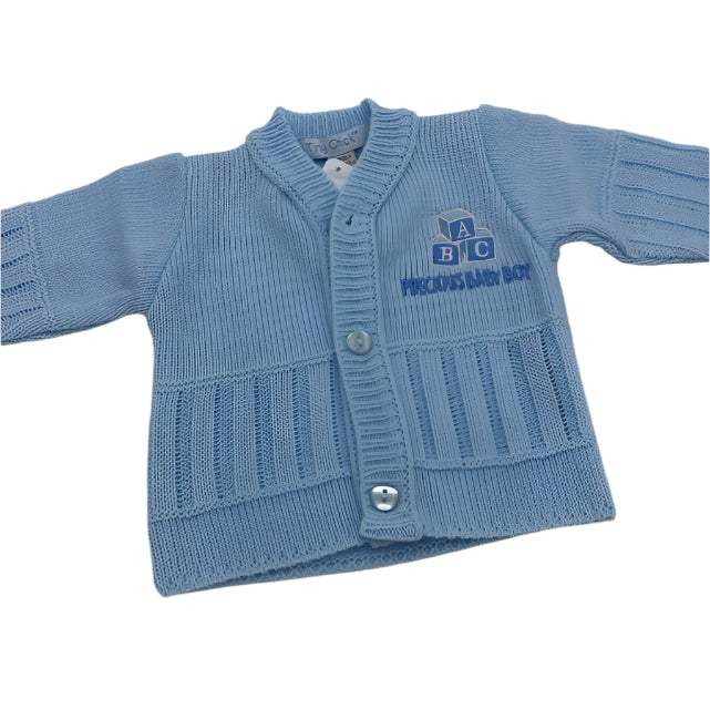 Baby Boy's Premature Prem Tiny Baby Cardigans Blue